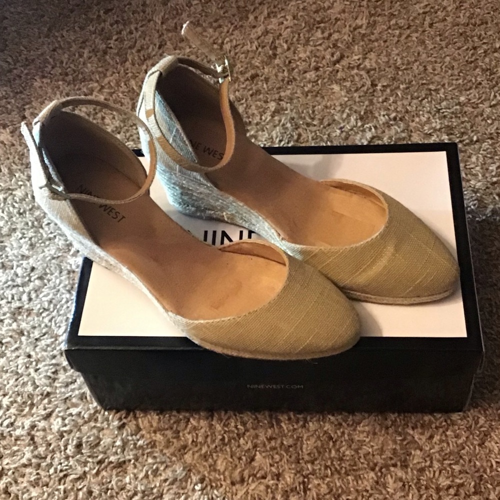 Nine West espadrille platform.